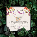 Personalized My Other Mom I May Not Have Your Eyes Or Smile Interlocking Hearts Necklace Personalized My Other Mom I May Not Have Your Eyes Or Smile Interlocking Hearts Necklace
