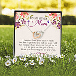 Personalized My Other Mom I May Not Have Your Eyes Or Smile Interlocking Hearts Necklace Personalized My Other Mom I May Not Have Your Eyes Or Smile Interlocking Hearts Necklace