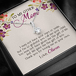 Personalized My Other Mom I May Not Have Your Eyes Or Smile Alluring Beauty Necklace