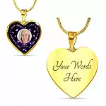 Personalized Photo God Has You In His Arms I Have You In My Heart Custom In Loving Memory Heart Pendant Necklace