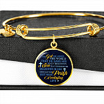 Christian For God So Loved the World That He Gave His Only Begotten Son Circle Pendant Necklace
