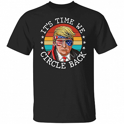 circle back tee, Black, Unisex T-Shirt