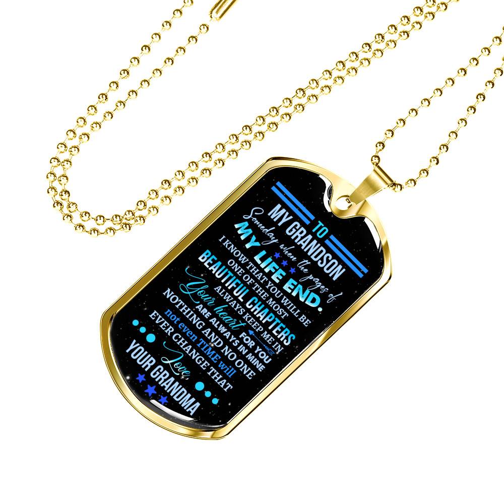 Personalized Someday When The Pages Of My Life End I Know You Will Be One Of The Most Beautiful Chapter Dog Tag