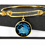 Blue Sea Turtle Wisdom Slow Down Spend More Time at the Beach Enjoy Time By Yourself Breathe Circle Pendant Necklace