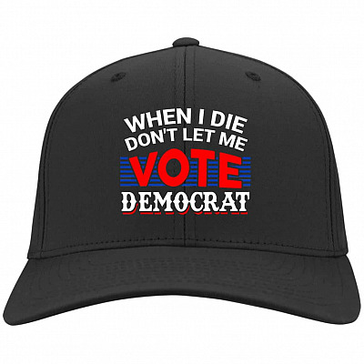 When I Die Hat, Black, Twill Cap