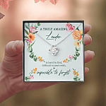 A Truly Amazing Leader Is Hard To Find Love Knot Necklace - Boss Necklace Retirement Gift - Leadership Gifts