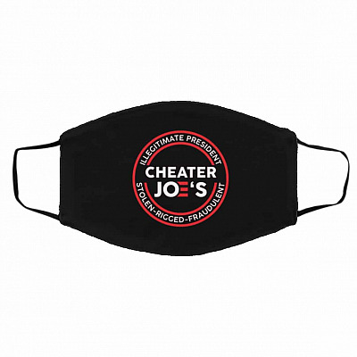 Illegitimate President, Black, Cloth Face Cover – Medium/Large