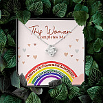 LGBT Lesbian This Woman Completes Me Love Knot Pendant Necklace - Gift For Lesbian