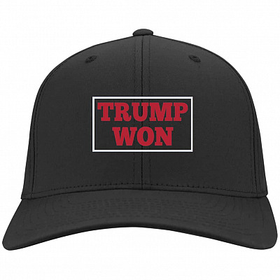 Trump Supporter Gift Hat, Black, Twill Cap