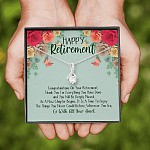 Happy Retirement Alluring Beauty Pendant Necklace - Coworker Boss Leader Retirement Gift - Farewell Gifts Happy Retirement Alluring Beauty Pendant Necklace - Coworker Boss Leader Retirement Gift - Farewell Gifts
