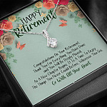 Happy Retirement Alluring Beauty Pendant Necklace - Coworker Boss Leader Retirement Gift - Farewell Gifts Happy Retirement Alluring Beauty Pendant Necklace - Coworker Boss Leader Retirement Gift - Farewell Gifts