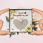 To My Daughter In Law We Both Love The Same Man Love Knot Necklace - Wedding Gifts From Mother In Law
