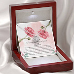 In Loving Memory Mother Love Knot Pendant Necklace - Gift For Loss Of Mother