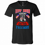 My Dad Fought For Your Freedom T-shirt, Black, V-Neck T-Shirt