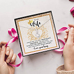 To My Wife Whenever You Feel Inadequate Alluring Beauty Pendant Necklace - Wife Necklace From Husband