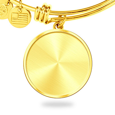 Circle Luxury Bangle (Gold Plated)