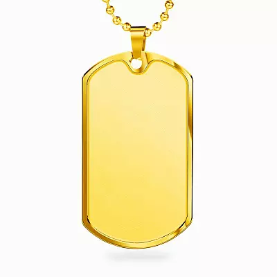 Dog Tag (Gold Plated)