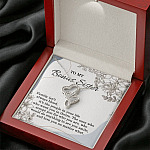 To My Bonus Sister Family Isn't Always Blood It's The People In Your Life Double Heart Necklace