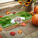 6KT. Warning Security Provided Dog (Sample Design) Doormat mockup 9