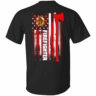 fire, Black, Unisex T-Shirt