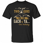 Two Guns Shirt, Black, Unisex T-Shirt