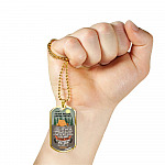 Personalized To My Freakin' Awesome Camping Partner I Love You To The Mountains And Back Dog Tag Pendant Necklace