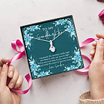 To My Granddaughter I Squeezed This Necklace Really Tight and Filled It with Love Alluring Pendant Necklace