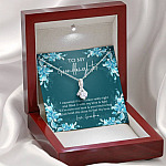 To My Granddaughter I Squeezed This Necklace Really Tight and Filled It with Love Alluring Pendant Necklace