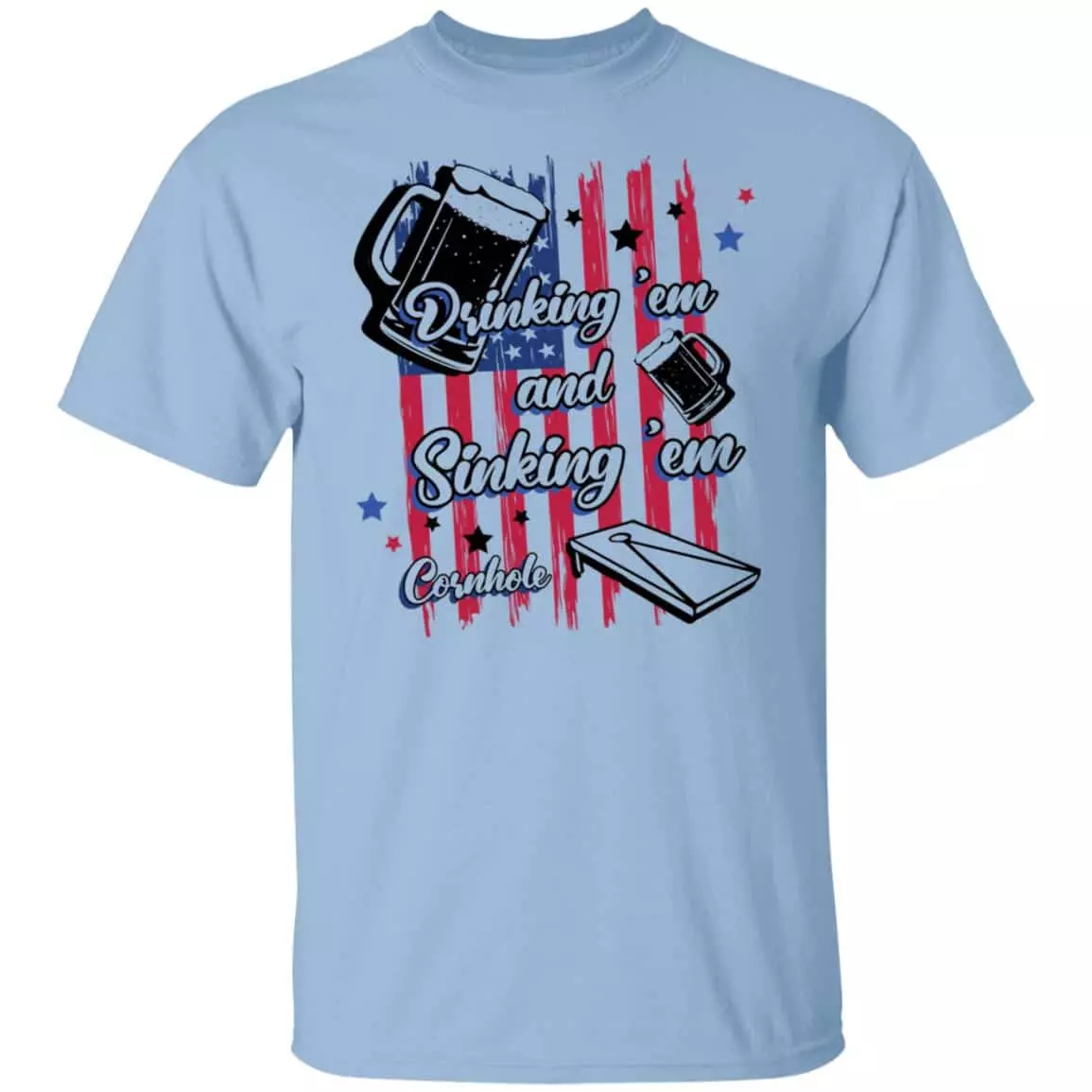 Drinking Sinking (Bright) t, Light Blue, Unisex T-Shirt Drinking Sinking (Bright) t, Light Blue, Unisex T-Shirt