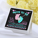 Mom To Be Ten Little Fingers And Ten Little Toes New Mom Love Knot Pendant Necklace