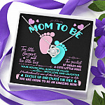 Mom To Be Ten Little Fingers And Ten Little Toes New Mom Love Knot Pendant Necklace