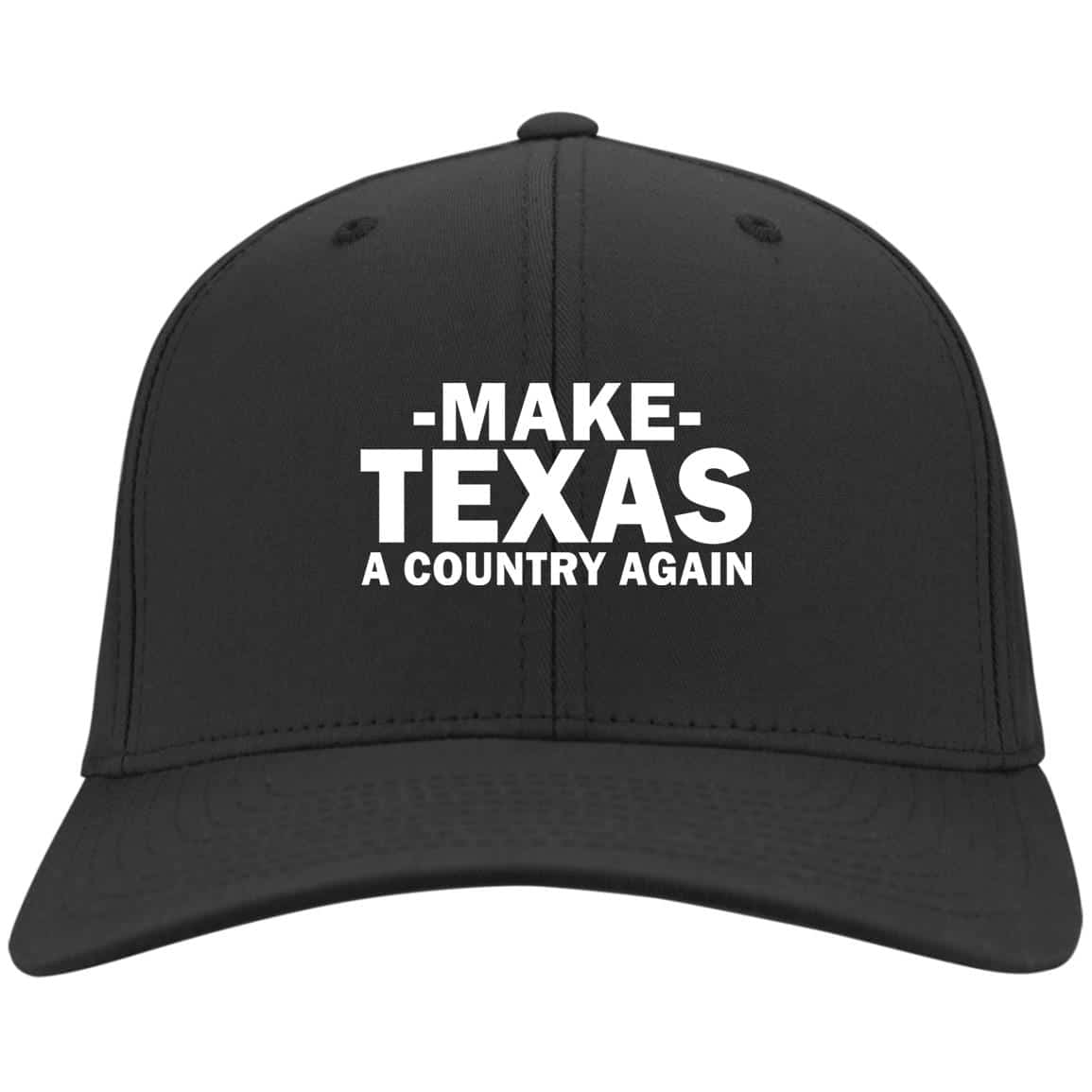 Make Texas Hat, Black, Twill Cap