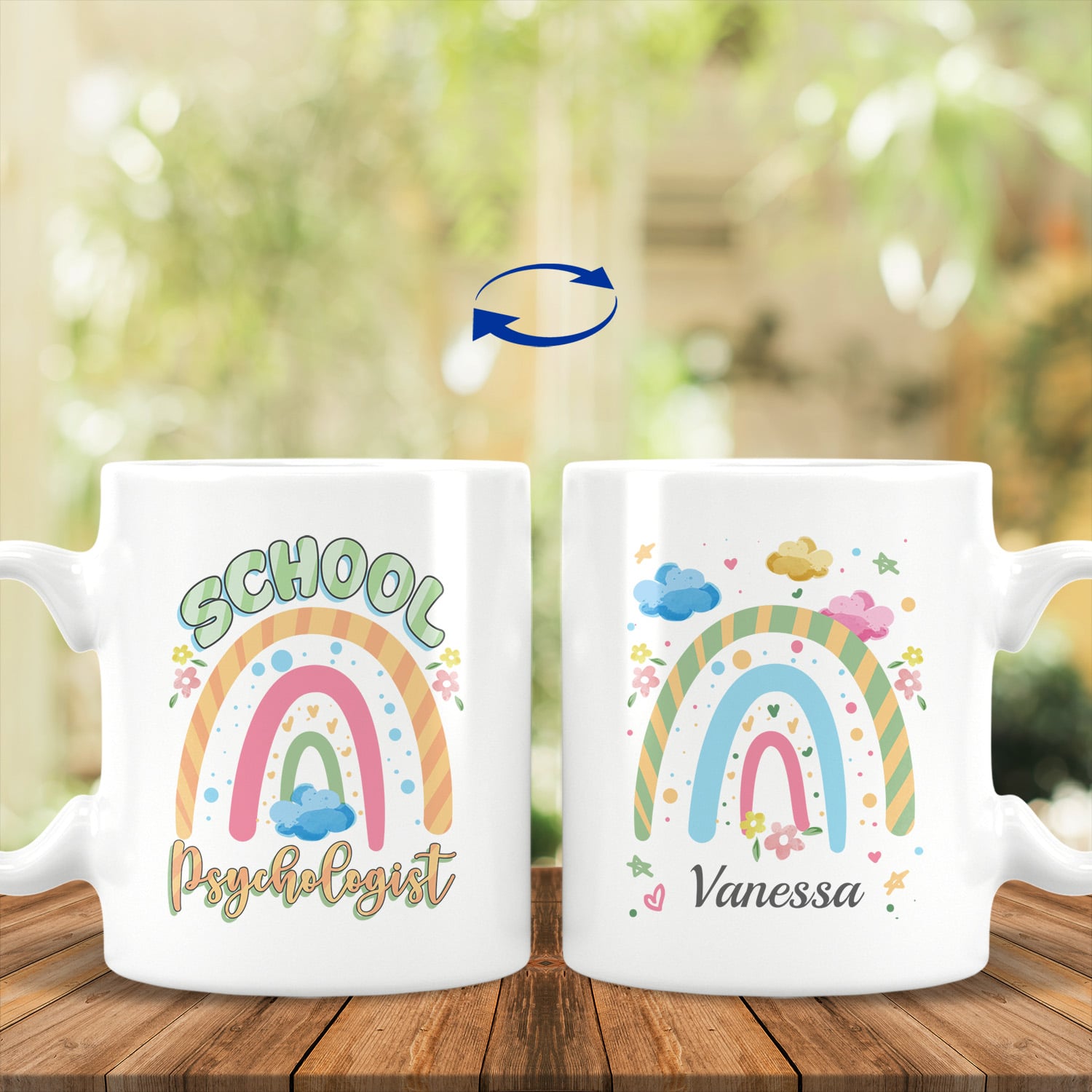 Personalized School Psychologist, White, 11 oz. White Mug