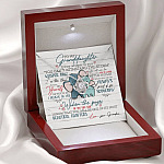 To My Granddaughter If They Whisper To You Elephant Love Knot Necklace - Granddaughter Gifts From Grandma