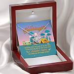 To My Granddaughter Someday When The Book Of My Life Ends Camping Interlocking Love Knot Necklace