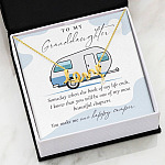 Camping to My Granddaughter Someday When the Book of My Life Ends Scripted Love Pendant Necklace Camping to My Granddaughter Someday When the Book of My Life Ends Scripted Love Pendant Necklace