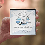 Camping to My Wife Someday When the Book of My Life Ends Love Knot Pendant Necklace