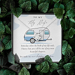Camping to My Wife Someday When the Book of My Life Ends Love Knot Pendant Necklace