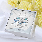 Camping to My Wife Someday When the Book of My Life Ends Love Knot Pendant Necklace