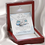 Camping to My Wife Someday When the Book of My Life Ends Love Knot Pendant Necklace