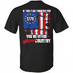 Flag Triggers Shirt, Black, Unisex T-Shirt