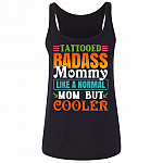 Tattooed Badass Mommy Tank, Black, Ladies Tank Top Tattooed Badass Mommy Tank, Black, Ladies Tank Top