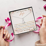 To My Smokin' Hot Wife If I Had One Wish It Would Be To Turn Back The Clock Alluring Beauty Necklace