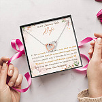 To My Smokin' Hot Wife If I Had One Wish It Would Be To Turn Back The Clock Alluring Beauty Necklace