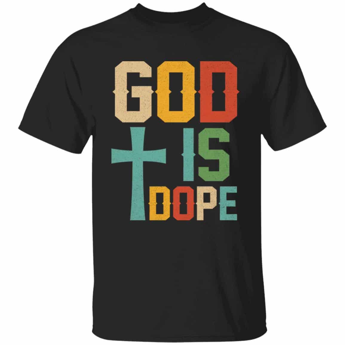 god tee, Black, Unisex T-Shirt