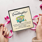 Camping To My Granddaughter Someday When The Book Of My Life Ends Camper Vans Interlocking Hearts Necklace