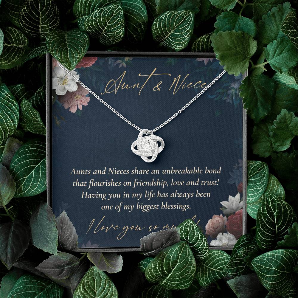 Aunts And Nieces Share An Unbreakable Bond That Flourishes On Friendship Love Knot Necklace