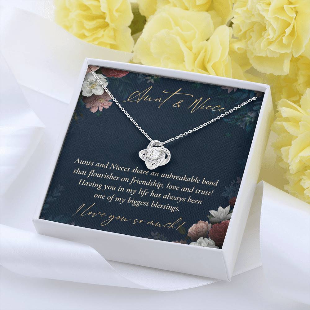 Aunts And Nieces Share An Unbreakable Bond That Flourishes On Friendship Love Knot Necklace