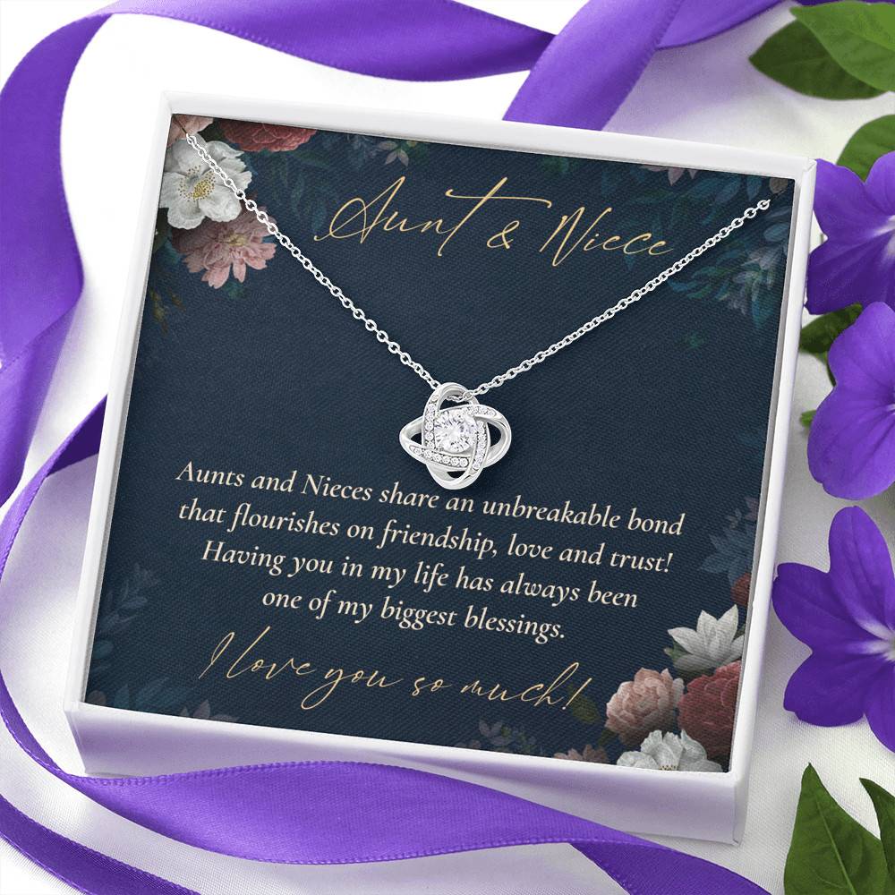 Aunts And Nieces Share An Unbreakable Bond That Flourishes On Friendship Love Knot Necklace