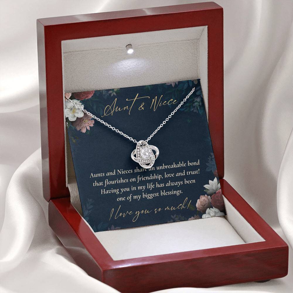 Aunts And Nieces Share An Unbreakable Bond That Flourishes On Friendship Love Knot Necklace